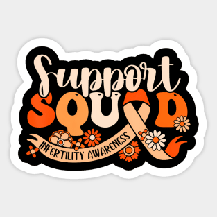 Orange Infertility Awareness Support Squad Partner Month Sticker